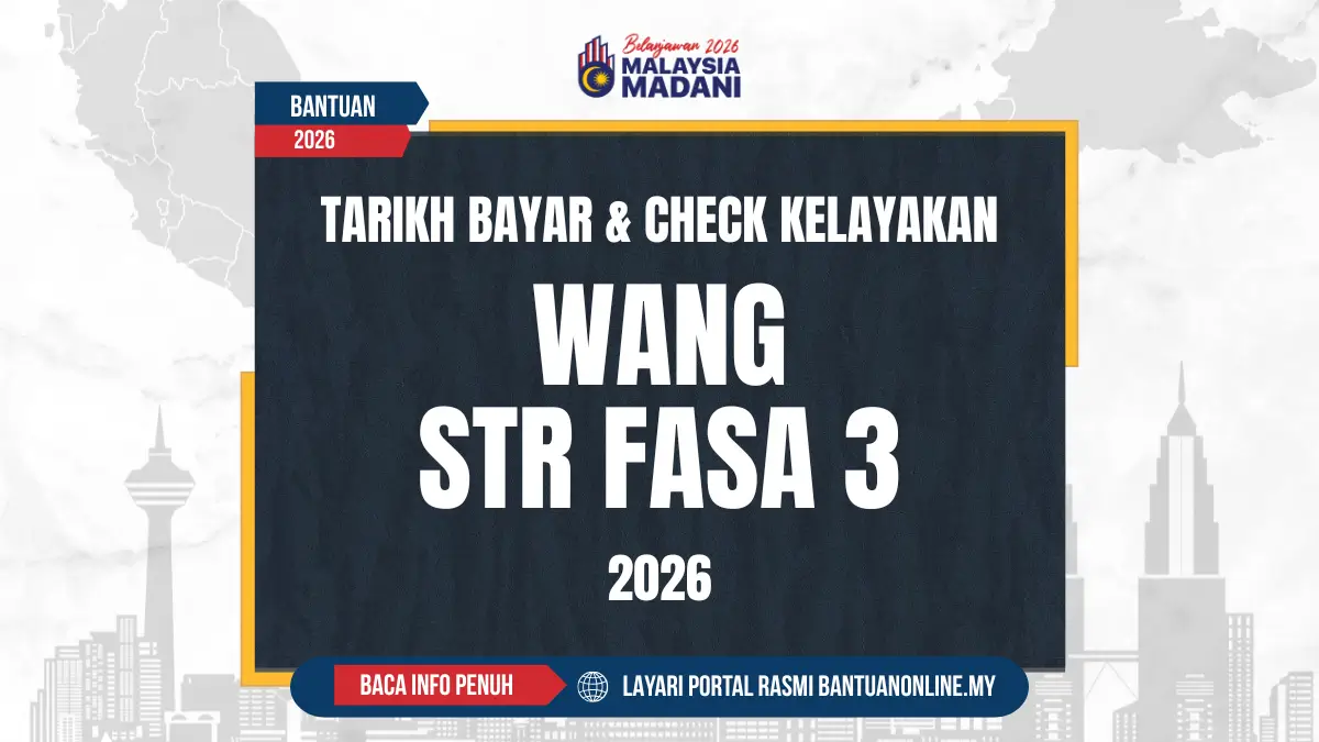 TARIKH BAYAR WANG STR 2026
