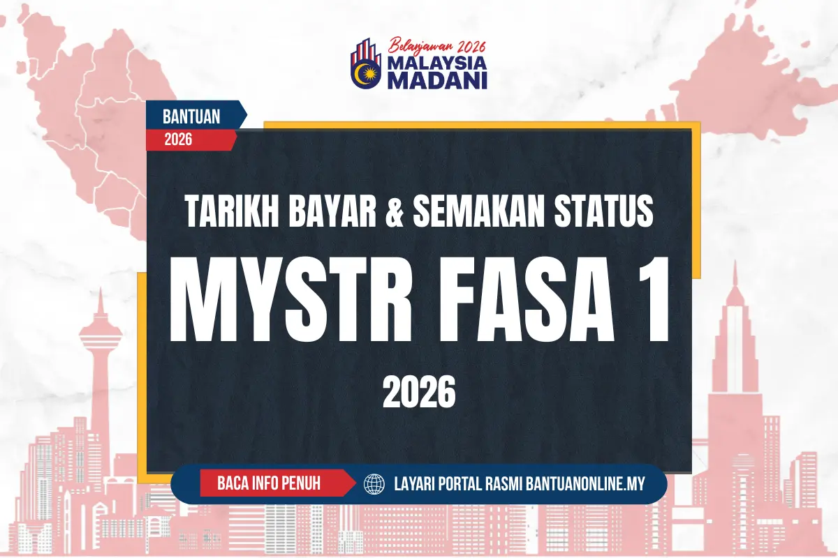TARIKH BAYARAN BANTUAN MYSTR 2026