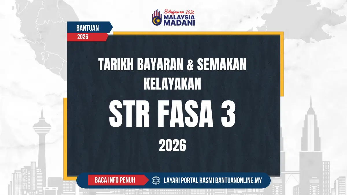 TARIKH BAYARAN DUIT BANTUAN MYSTR 2026