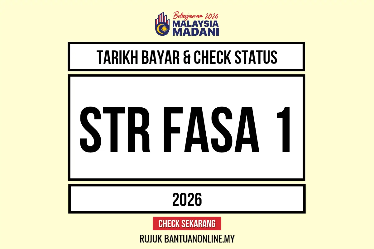 TARIKH DUIT BANTUAN STR 2026 DIBAYAR