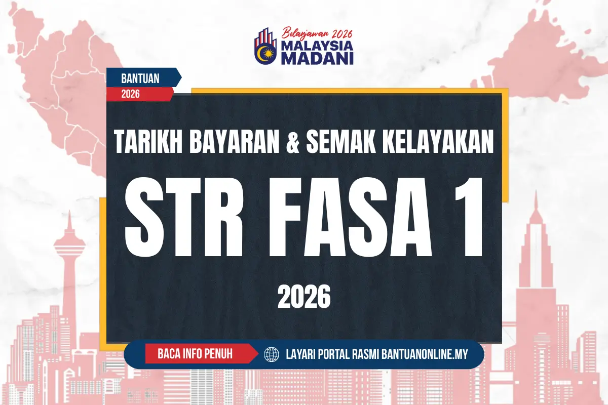TARIKH SEMAK STATUS BANTUAN STR FASA 1 2026