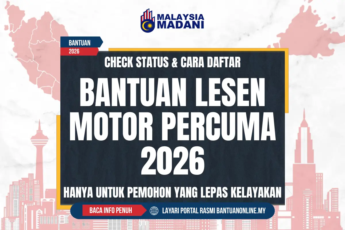 BANTUAN LESEN MOTOR PERCUMA