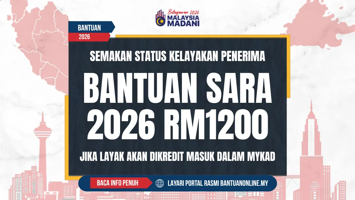 BANTUAN SARA 2026 1200