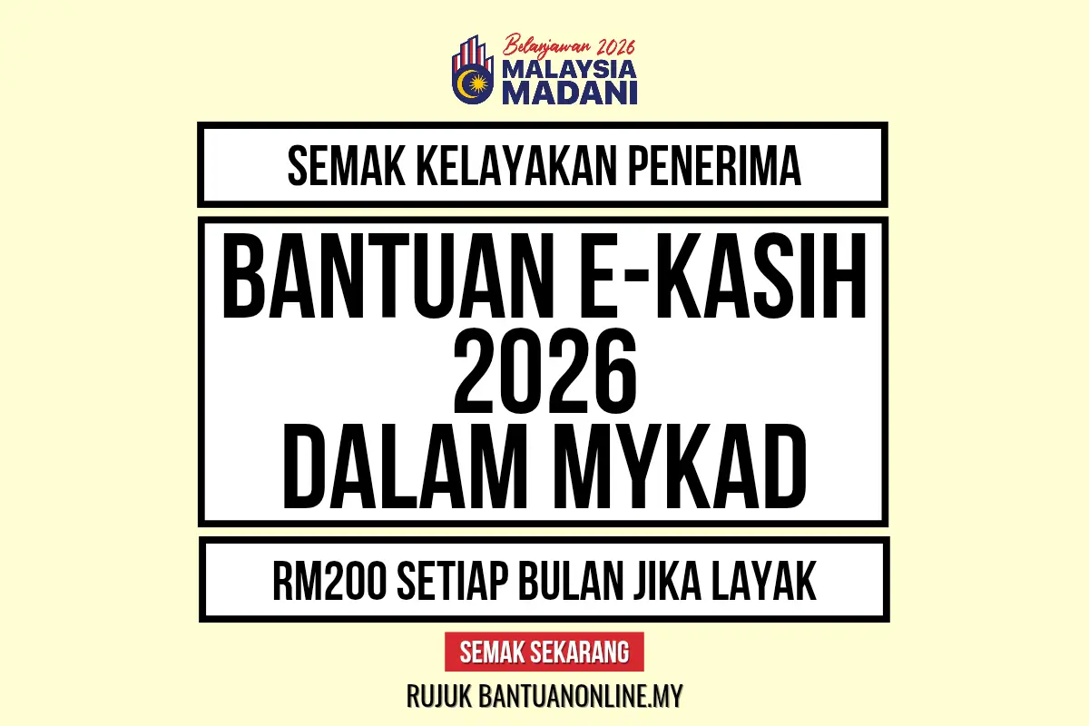 BANTUAN SARA 2026 RM200 SEBULAN