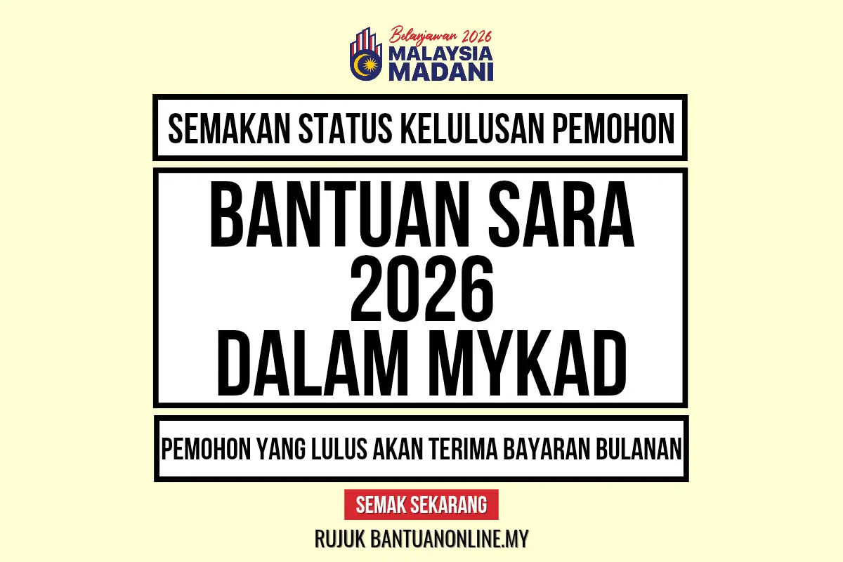 BANTUAN SARA 2026 SEMAKAN