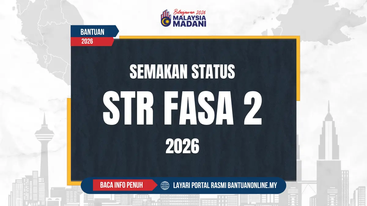 CARA SEMAKAN STATUS STR