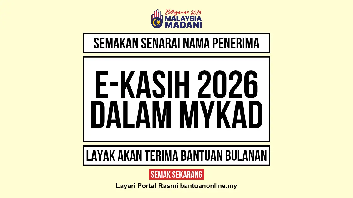 EKASIH 2025 SEMAKAN KELAYAKAN
