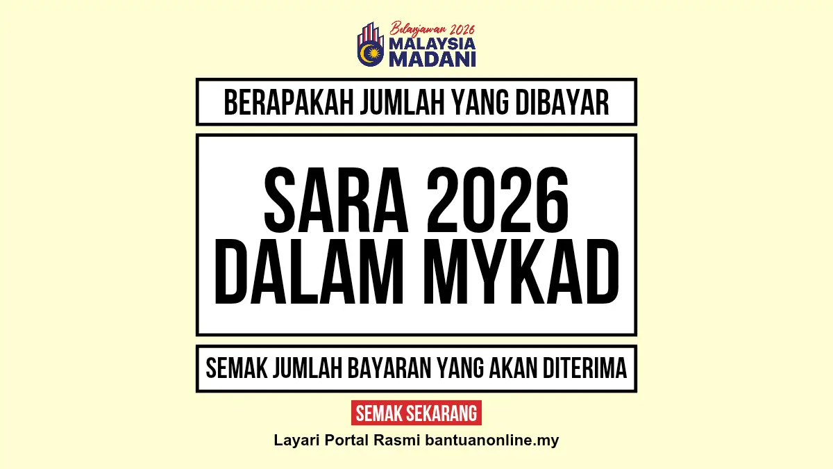 JUMLAH BANTUAN SARA 2026