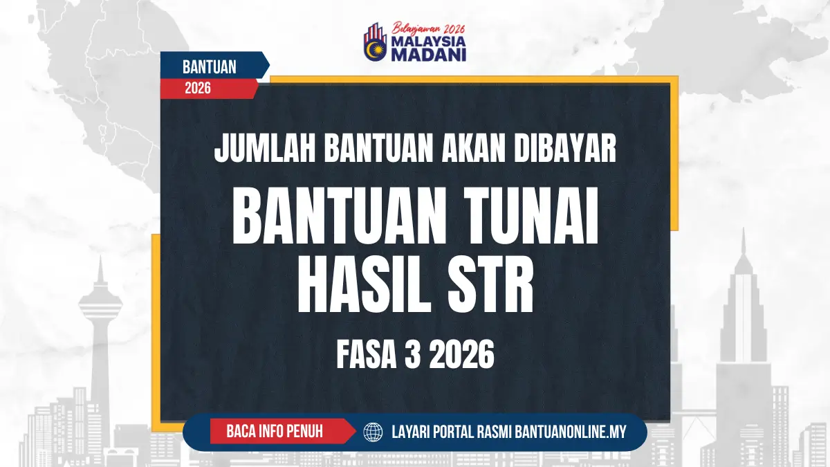 JUMLAH BANTUAN STR HASIL 2026 DIBAYAR