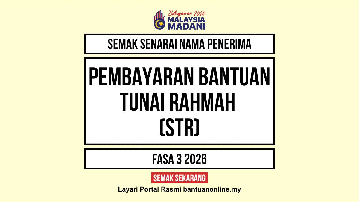 PEMBAYARAN BANTUAN TUNAI RAHMAH 2026