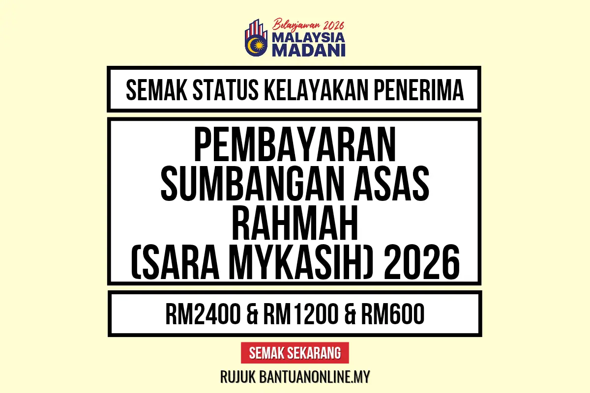 PEMBAYARAN SUMBANGAN ASAS RAHMAH 2026