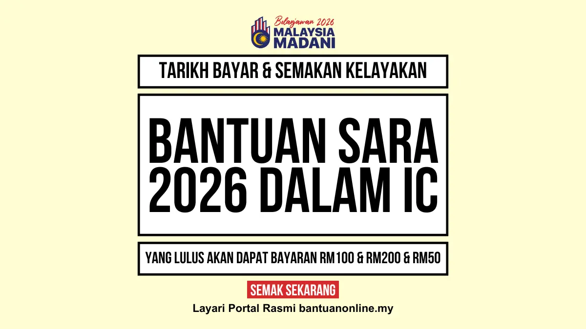 SARA 2026 TARIKH BAYAR