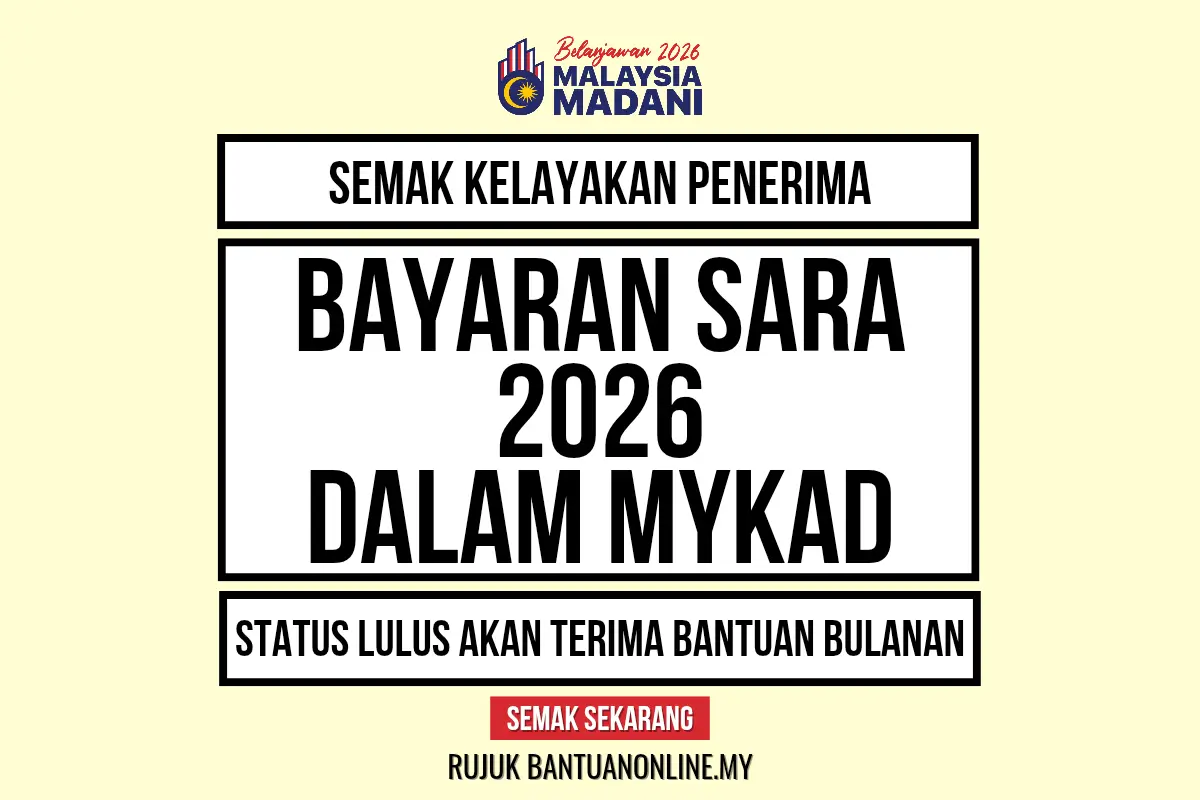 SEMAK KELAYAKAN SARA 2026
