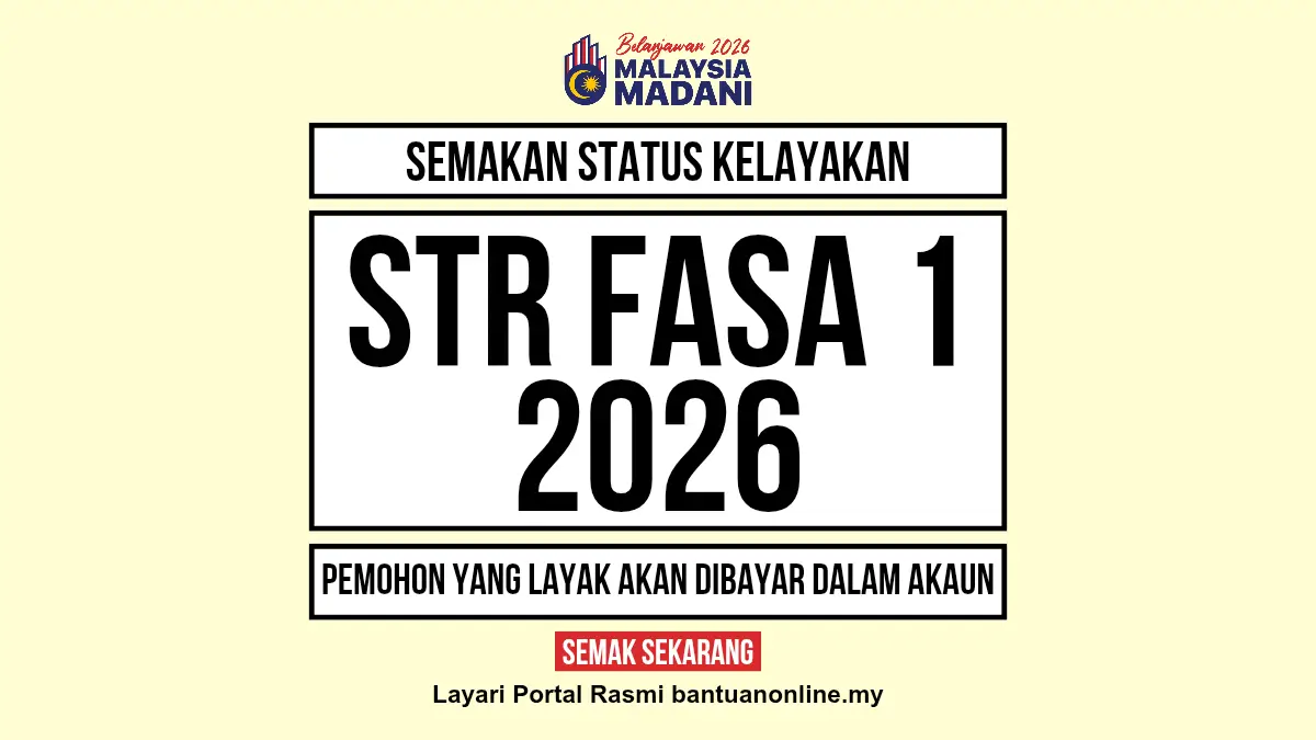 SEMAKAN STR 2026 FASA 1