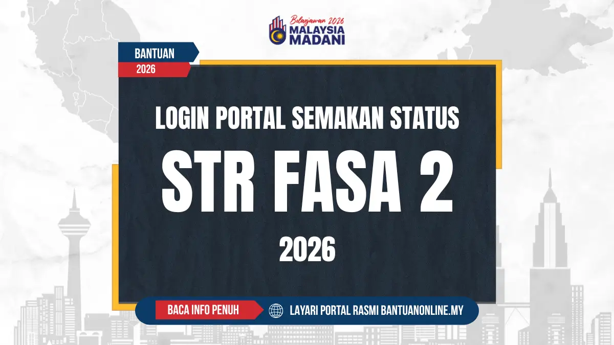 STR LOGIN 2026 SEMAKAN STATUS