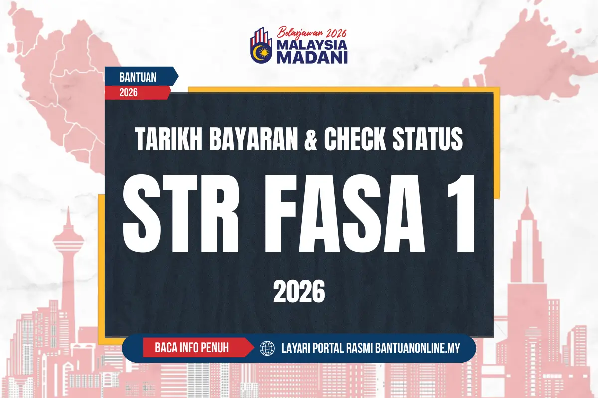 TARIKH DUIT BANTUAN STR DIBAYAR 2026