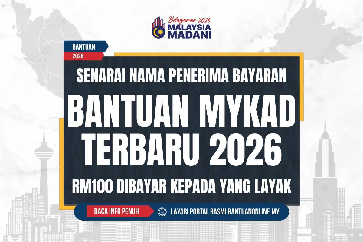 BANTUAN MYKAD RM100 2026