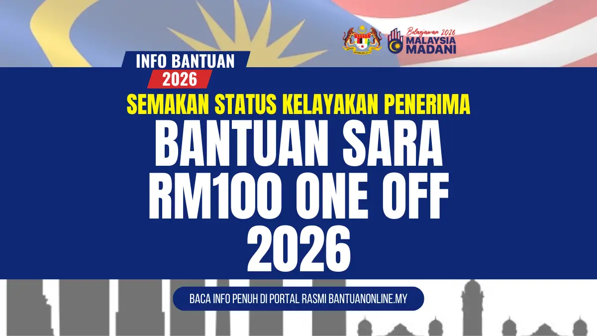 BANTUAN SARA RM100 ONE OFF