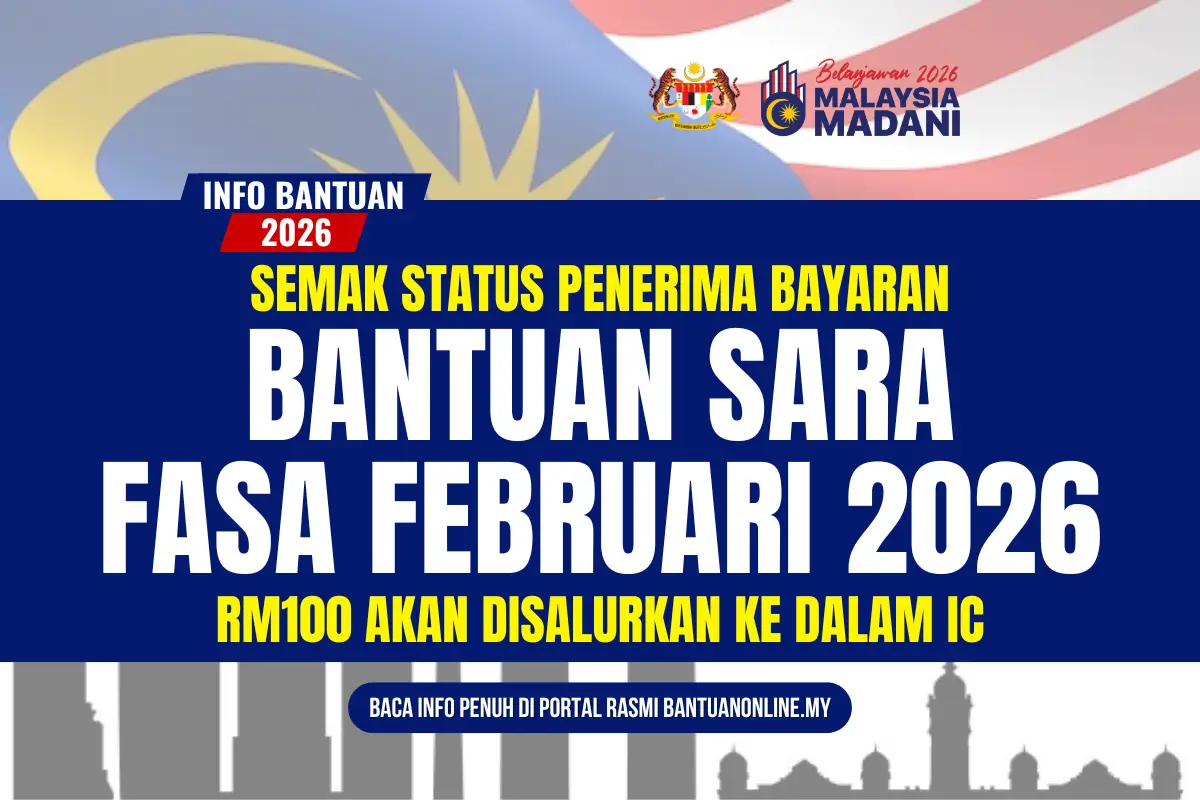 BAYARAN BANTUAN SARA RM100 2026