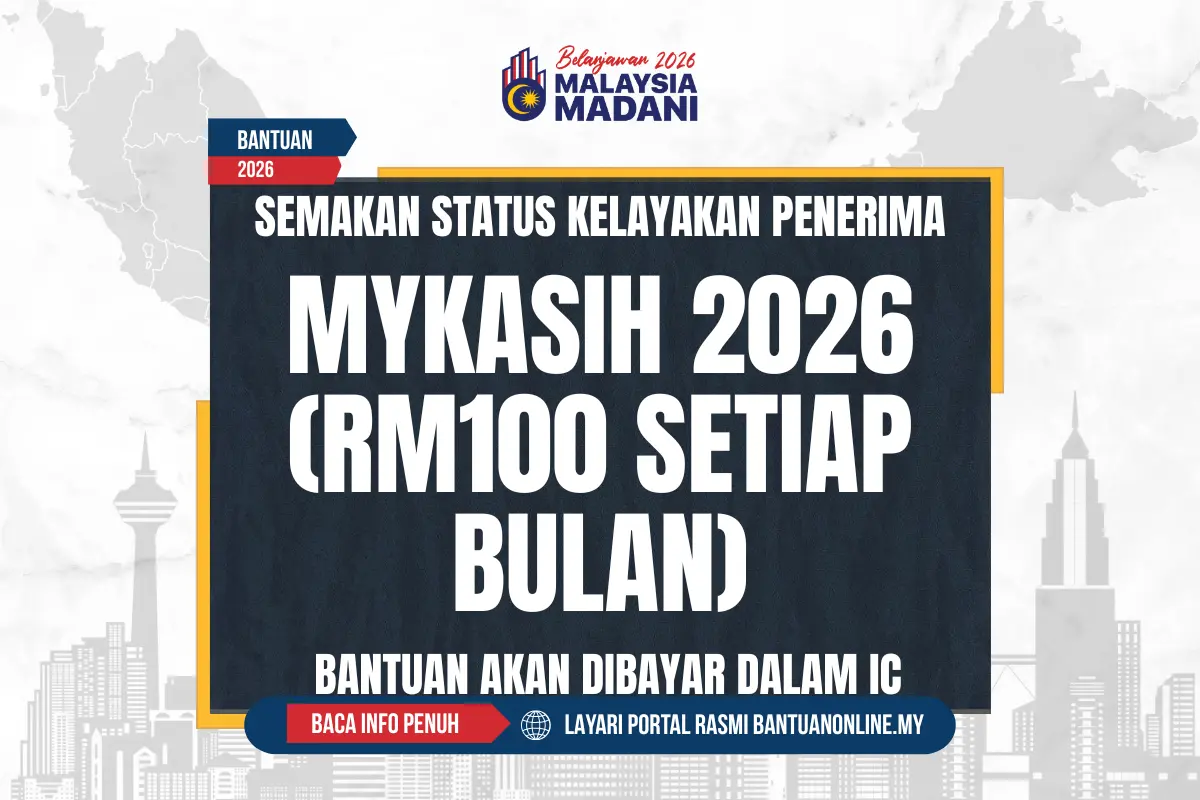 MYKASIH 2026 100 SETIAP BULAN
