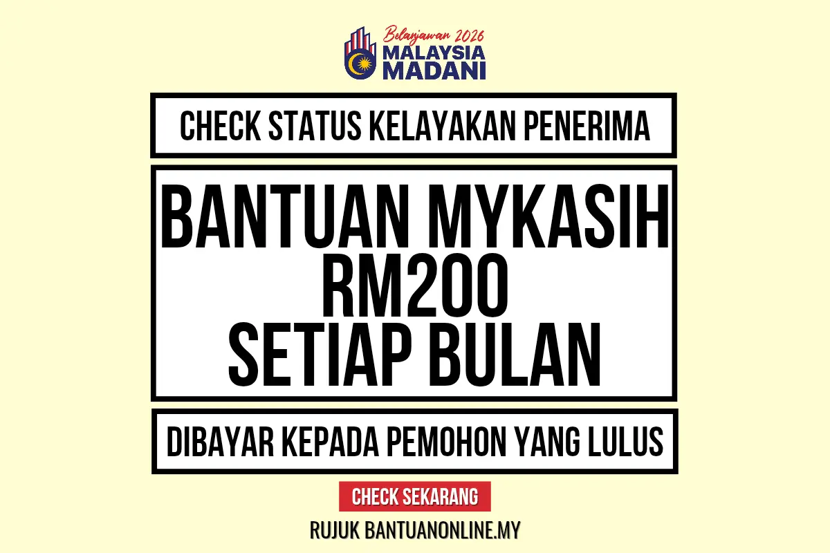 MYKASIH 2026 RM200 SEBULAN