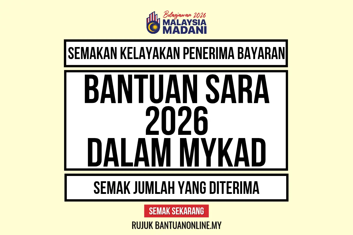 SEMAK BANTUAN SARA 2026 ONLINE