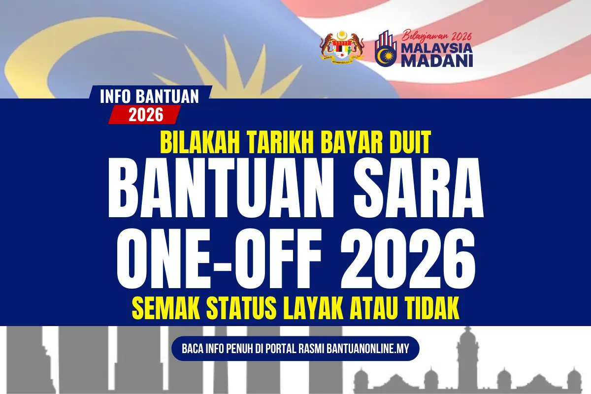 TARIKH BAYARAN SARA ONE OFF 2026