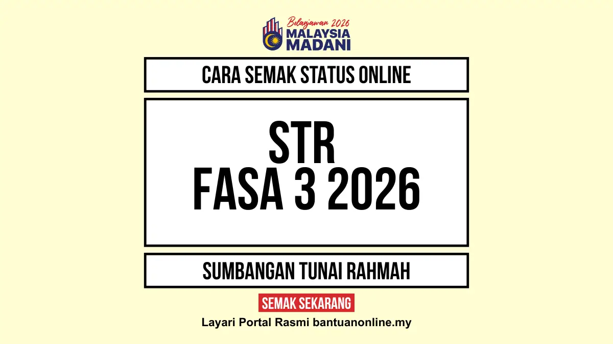 CARA SEMAK STATUS STR