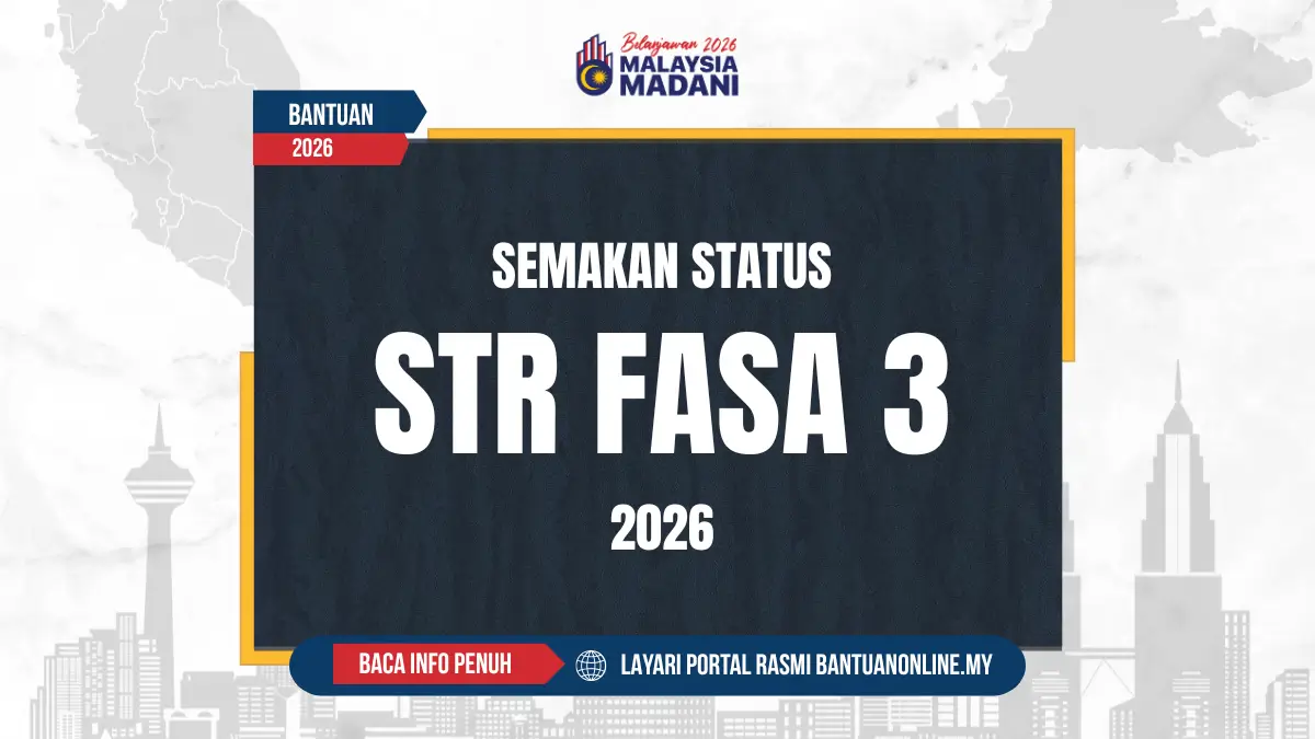 CARA SEMAKAN STATUS STR