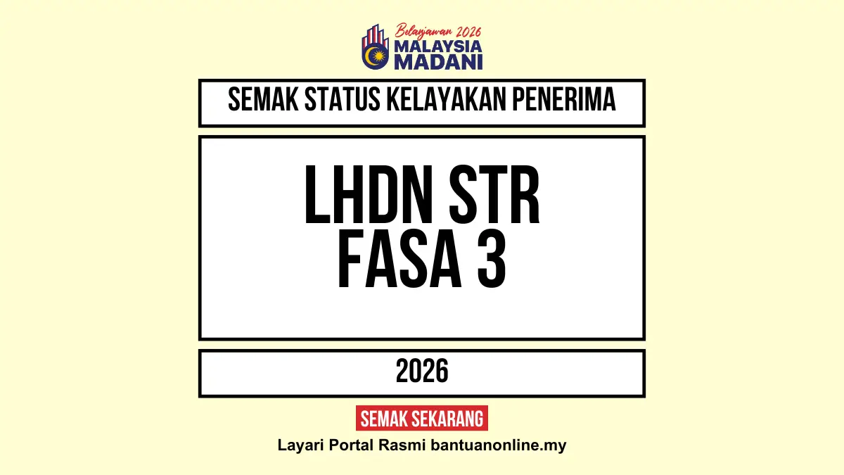 LHDN SEMAK STATUS STR