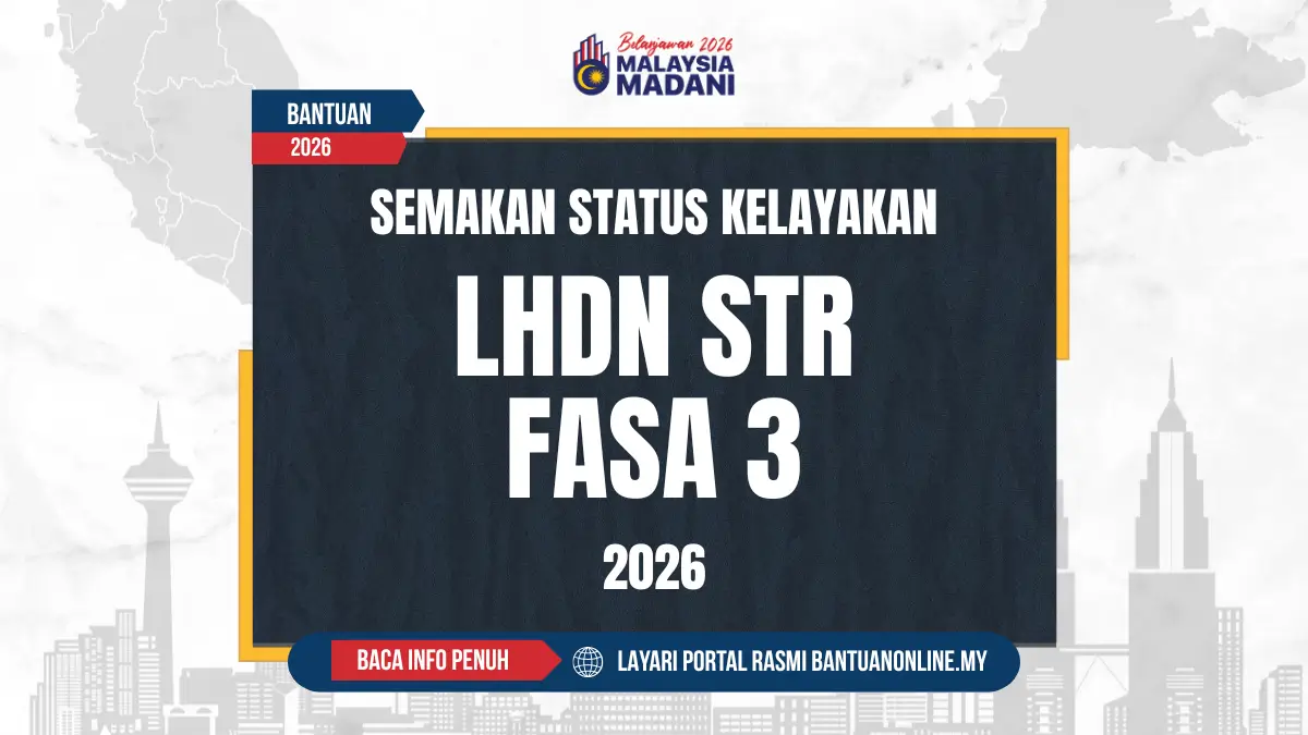 LHDN SEMAKAN KELAYAKAN STR