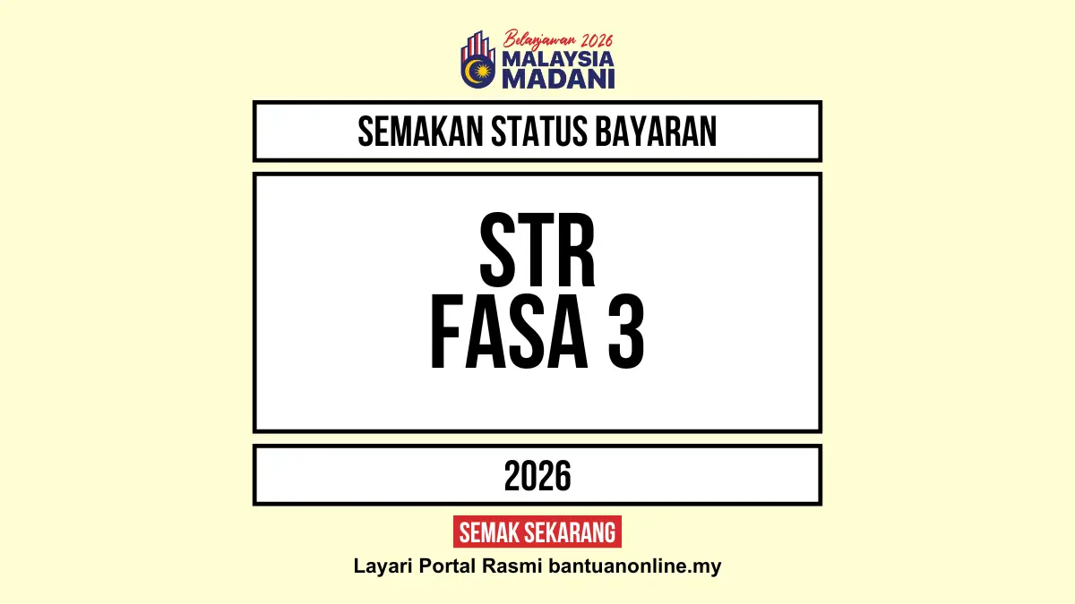 SEMAKAN STR 2026 STATUS