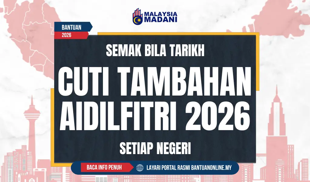 TARIKH CUTI AIDILFITRI