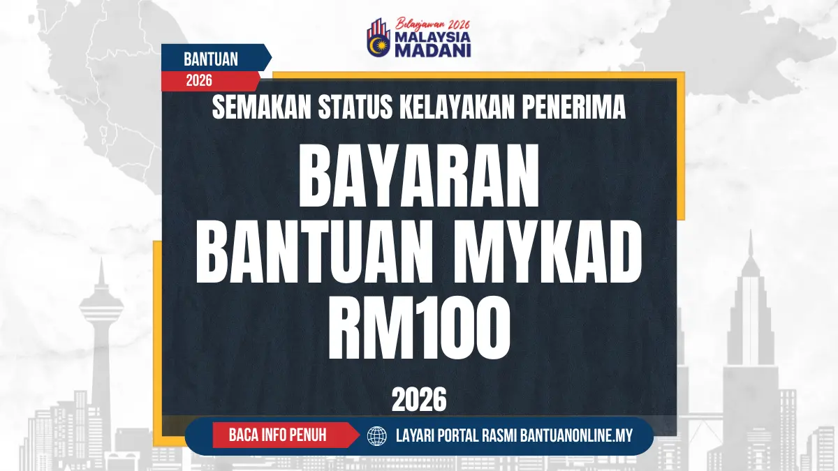 BANTUAN MYKAD 100 2026