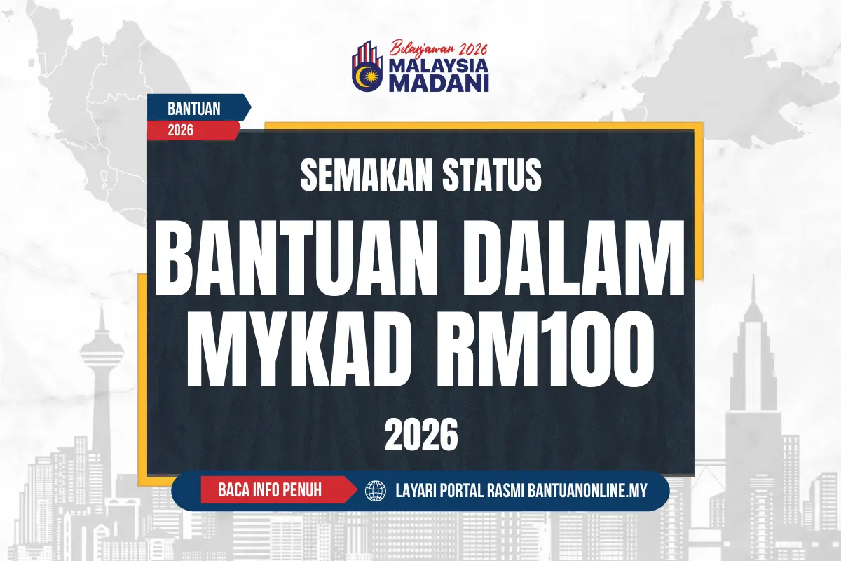 BANTUAN MYKAD RM100 ONLINE