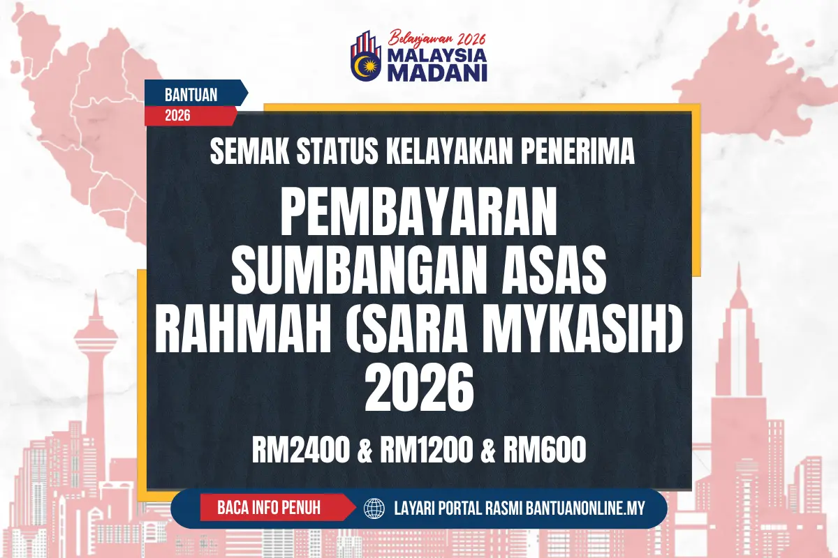 PEMBAYARAN DUIT SUMBANGAN ASAS RAHMAH 2026