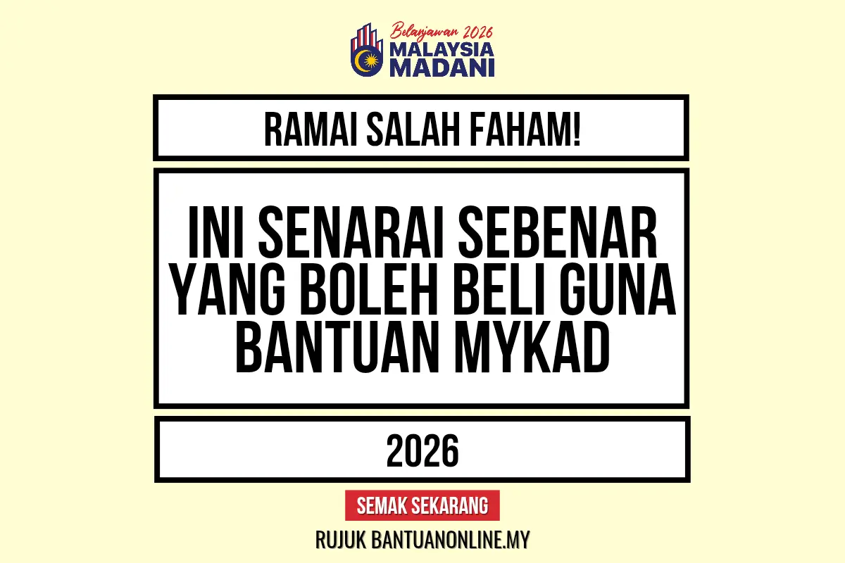 TERKINI! Senarai Barang Dapur Yang Boleh Beli Guna MyKad (Ramai Salah Faham)