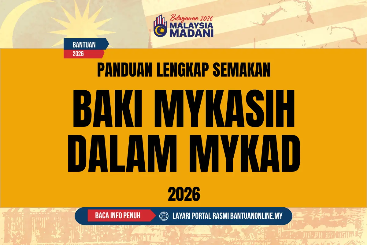 CARA SEMAKAN BAKI MYKASIH