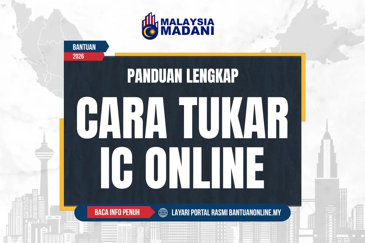 CARA TUKAR IC ONLINE