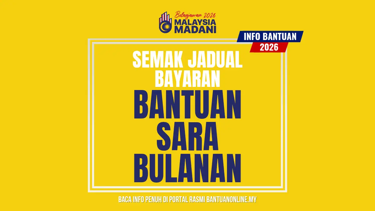 JADUAL BAYARAN BANTUAN SARA