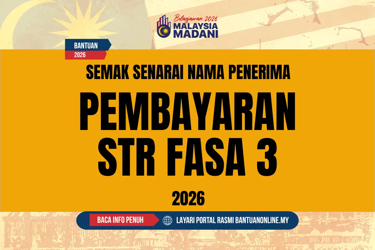 PEMBAYARAN SUMBANGAN TUNAI RAHMAH 2026
