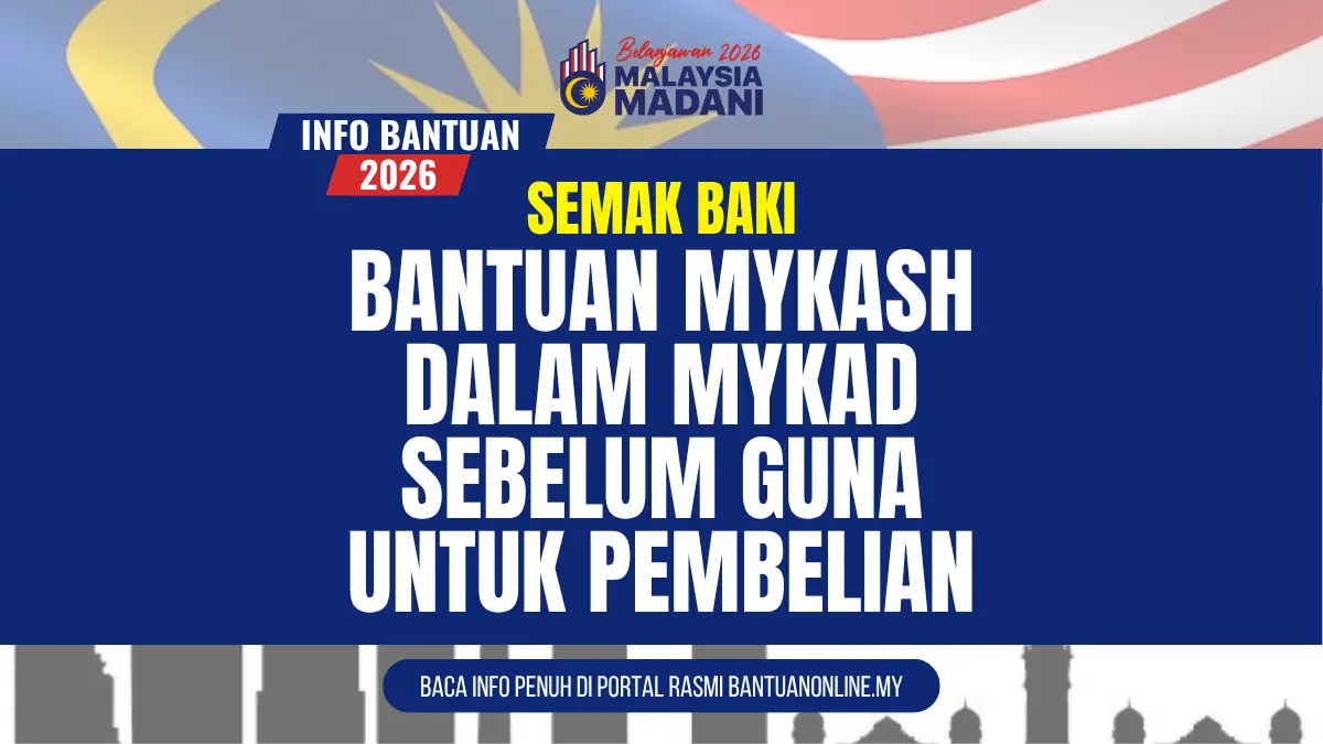 SEMAK BAKI MYKASIH TERBARU