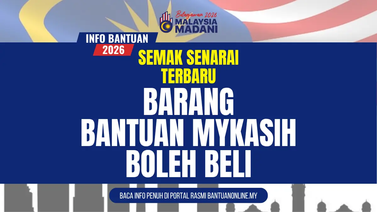 SENARAI TERBARU BANTUAN MYKASIH