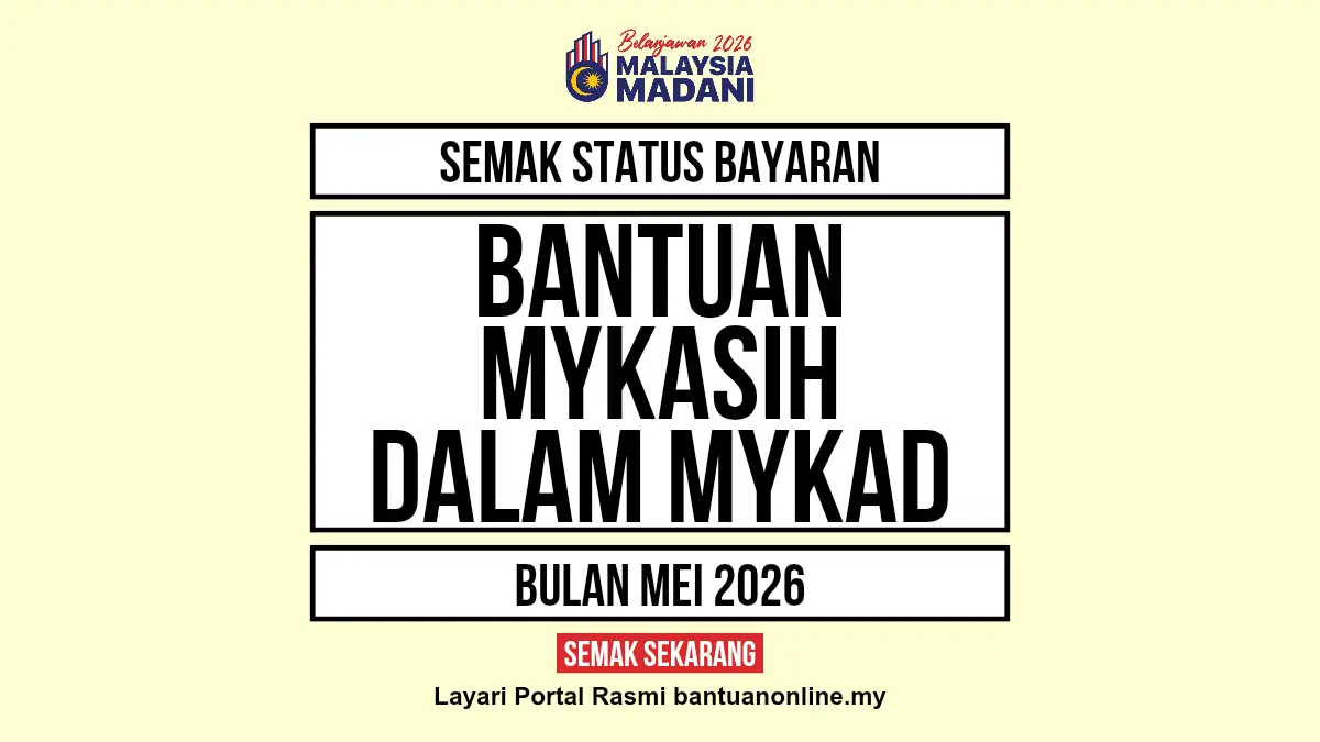 SEMAK STATUS BAYARAN MYKASIH