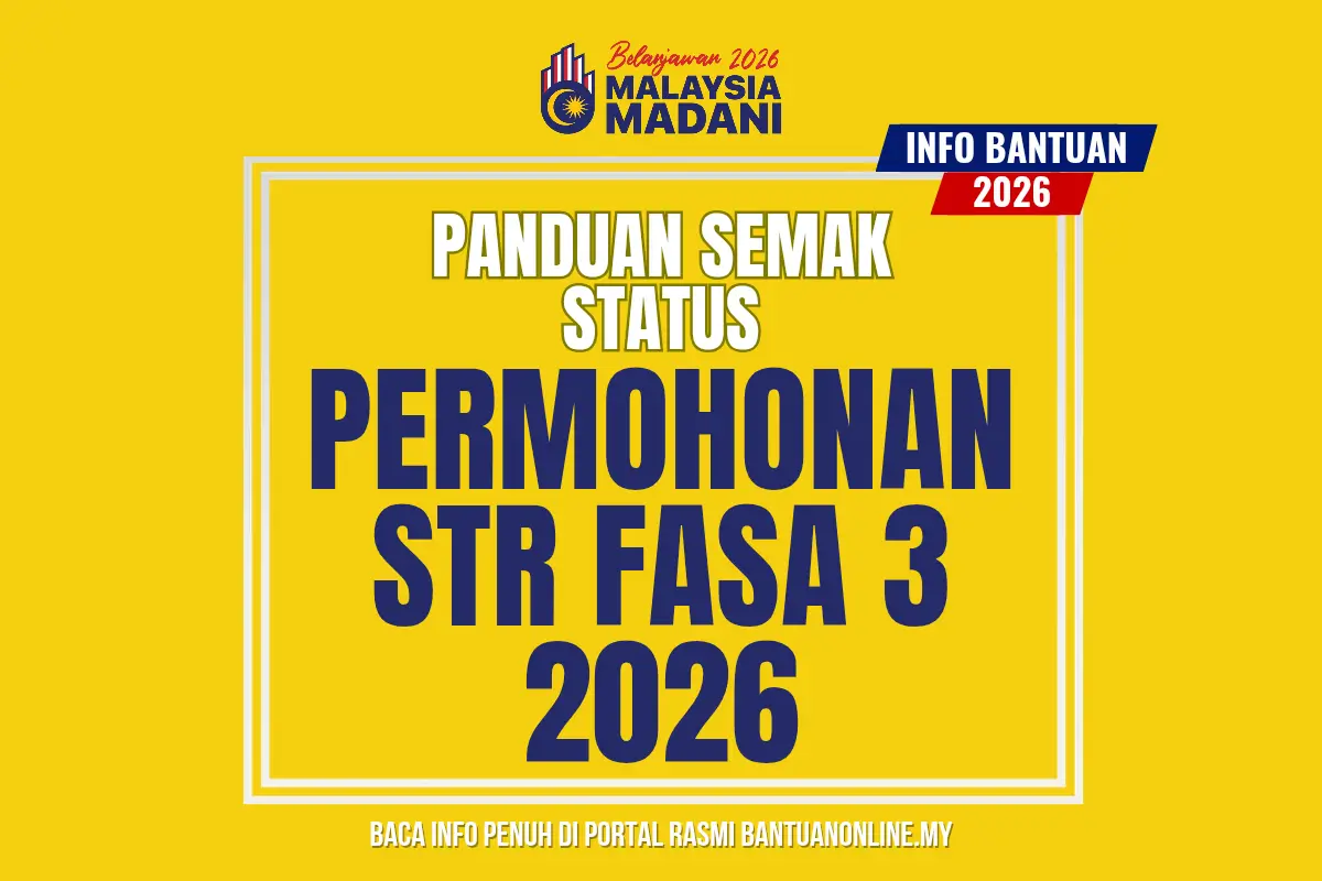 SEMAK STATUS PERMOHONAN STR