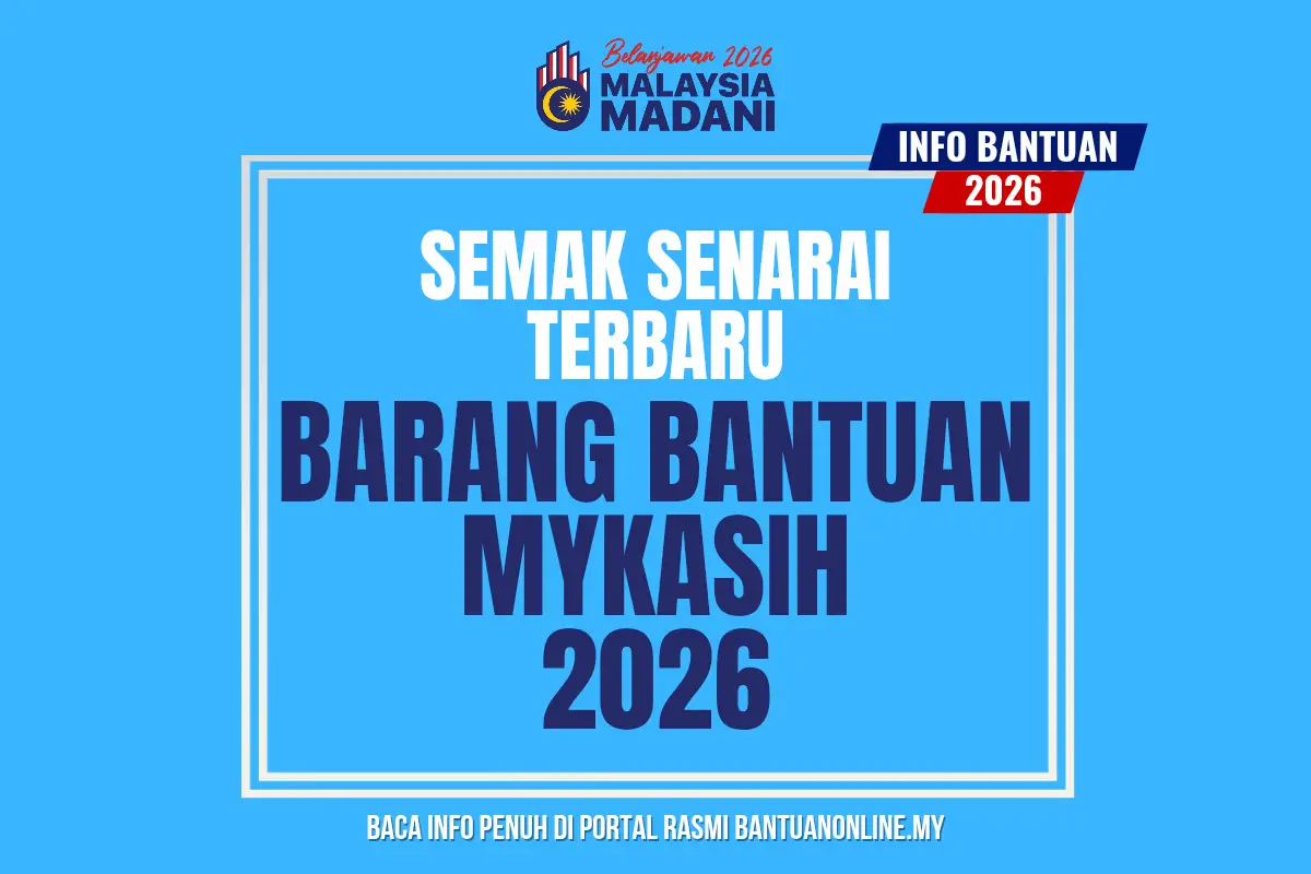 SENARAI TERBARU BANTUAN MYKASIH