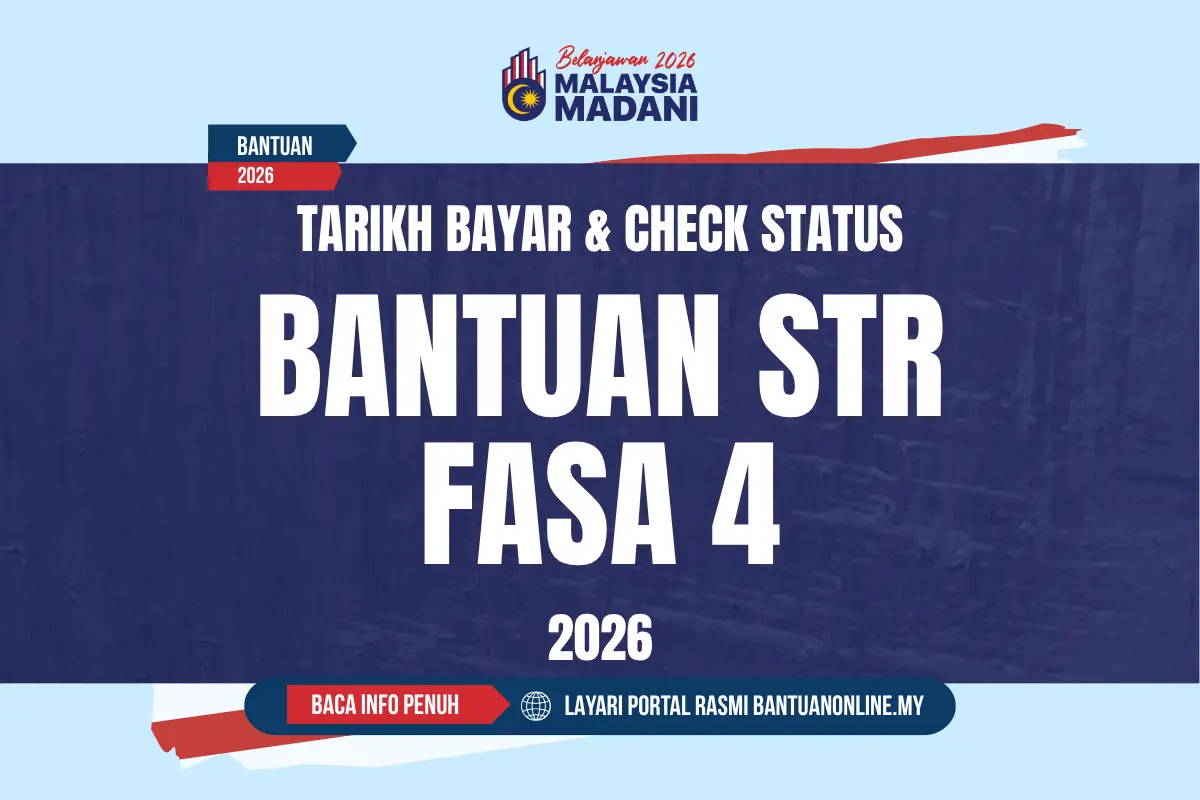 TARIKH BANTUAN STR DIBAYAR 2026