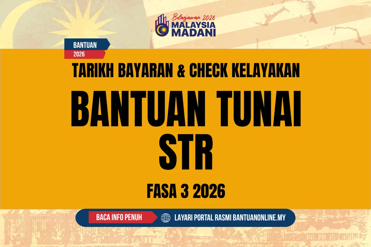 TARIKH BAYAR WANG BANTUAN TUNAI STR