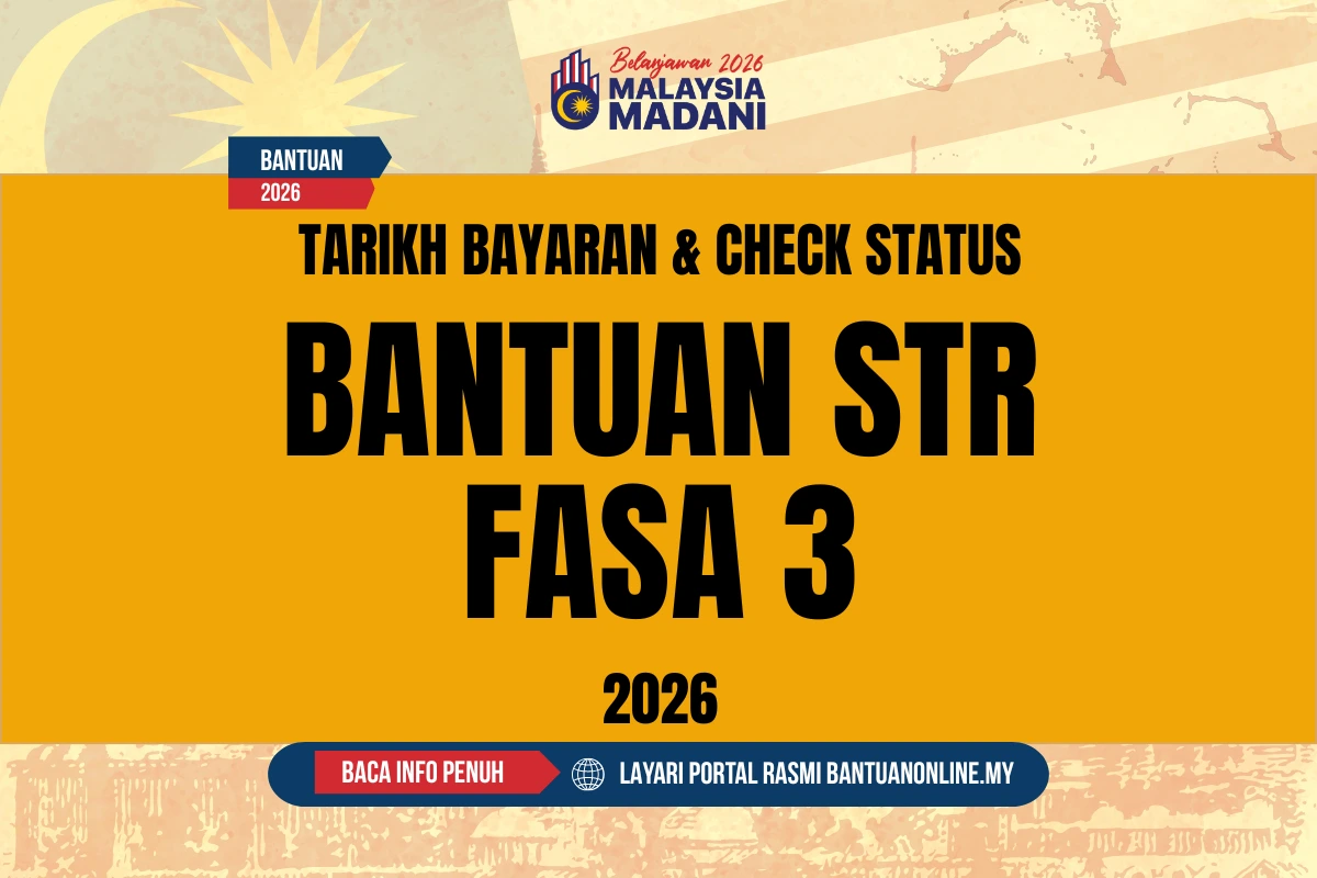 TARIKH BAYARAN WANG STR 2026