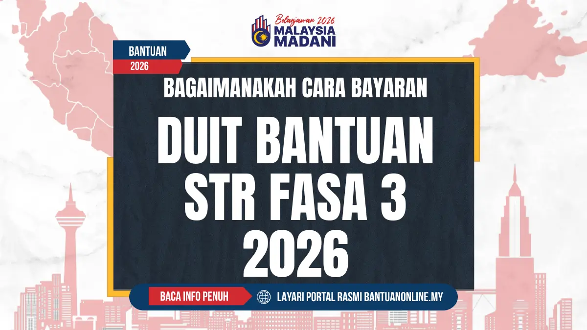 CARA BANTUAN STR DIBAYAR